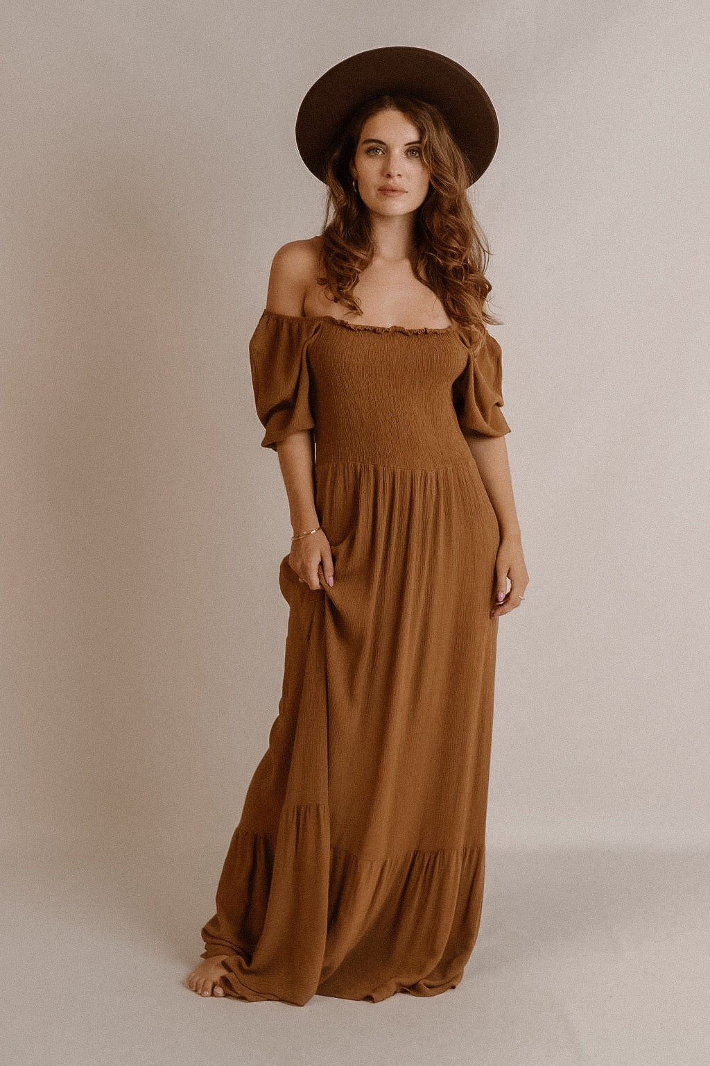 Dress Audrey Cognac