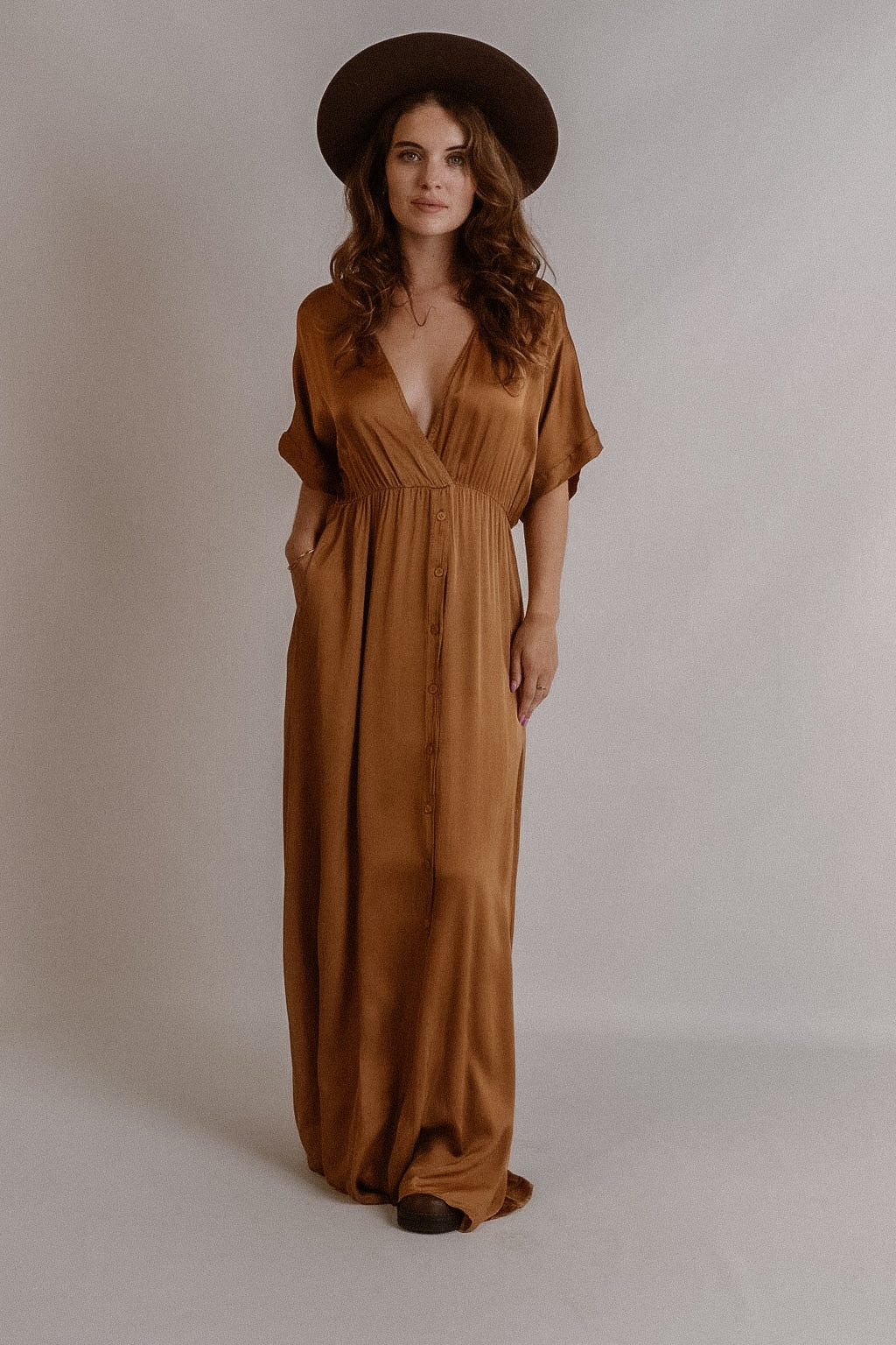 Robe Emme Cognac