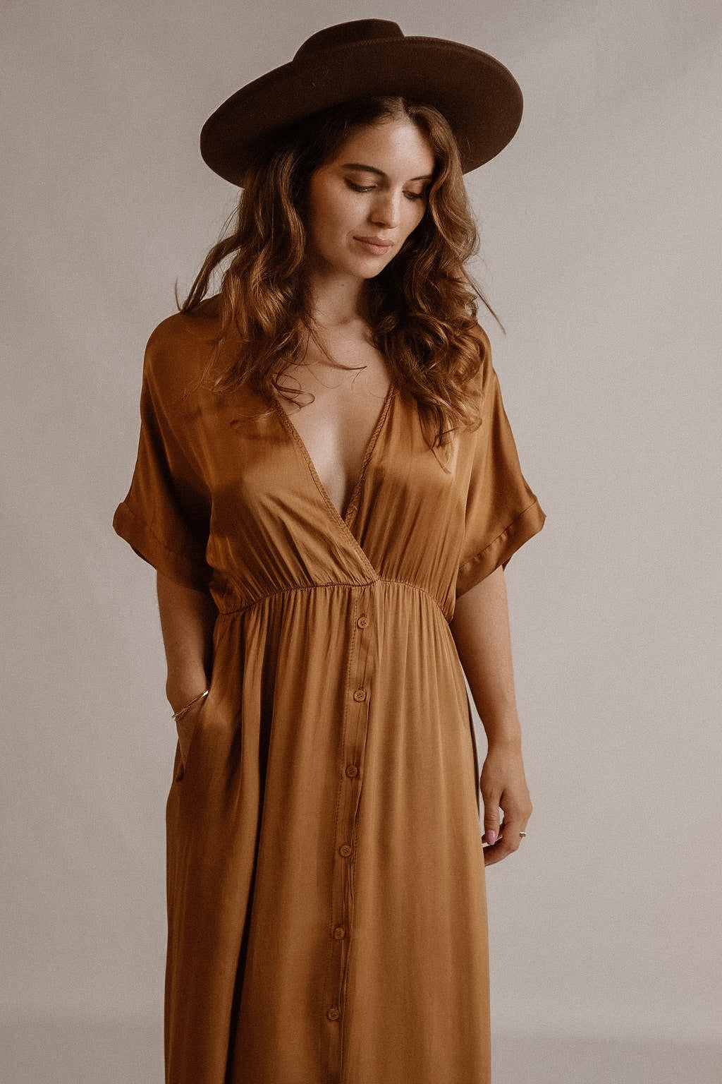 Robe Emme Cognac