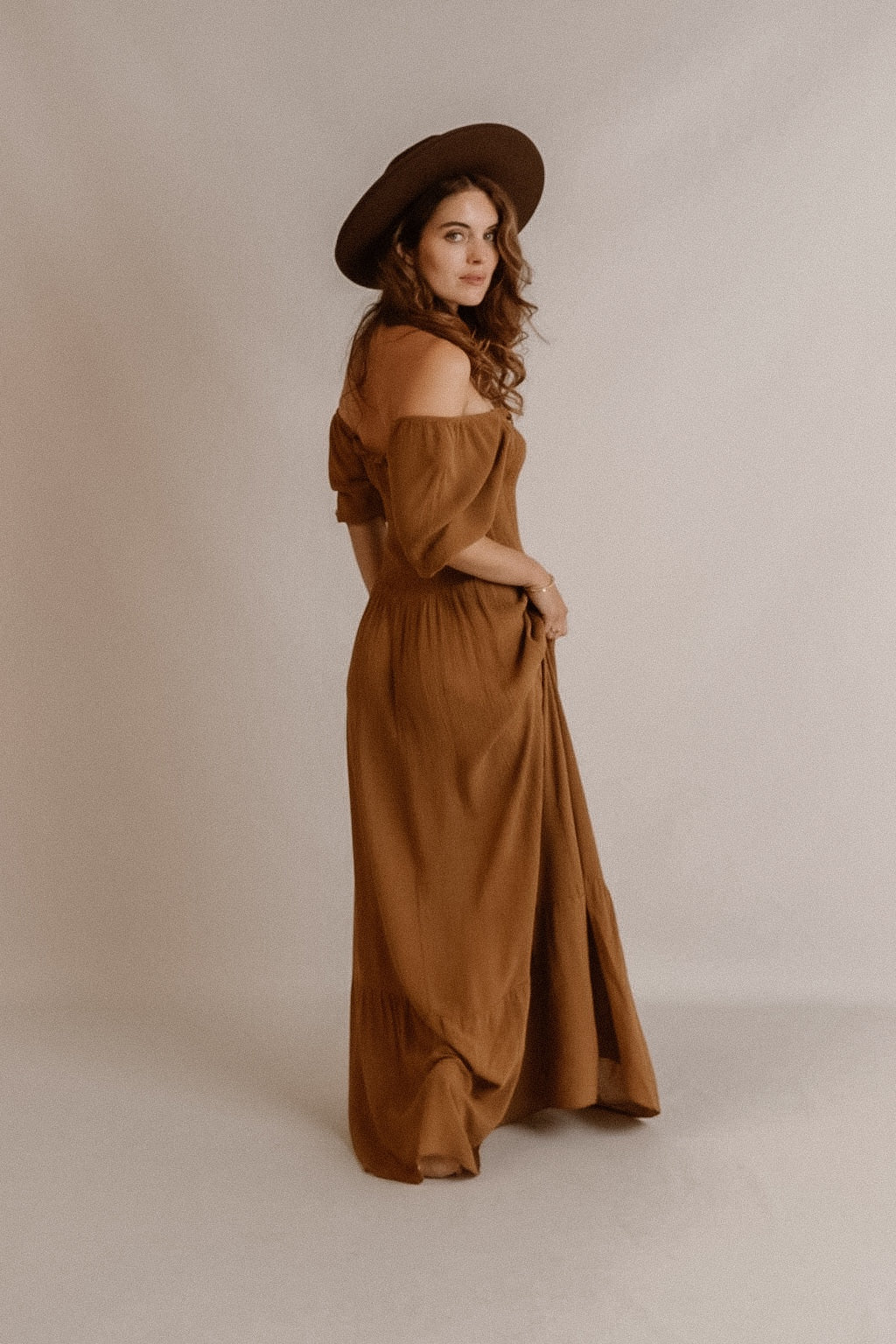 Robe Audrey Cognac