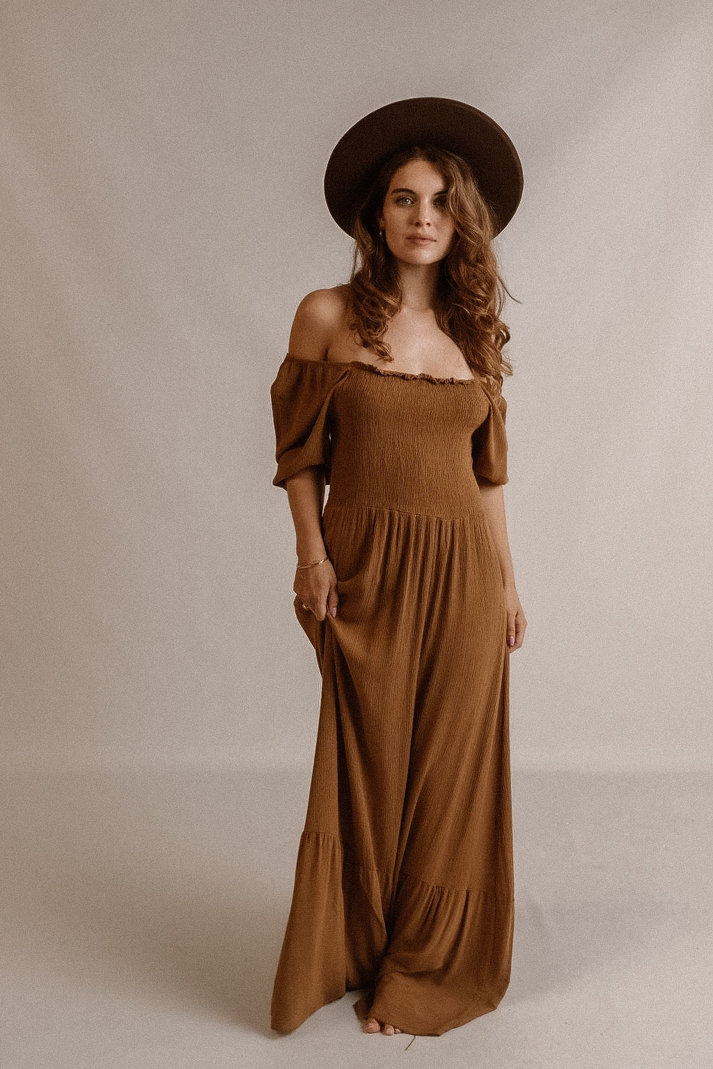 Dress Audrey Cognac